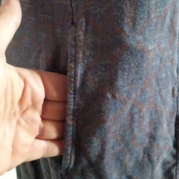 Toad & Co Geometric Print Heathered Organic Cotton Tencel Blend Pockets Small - Picture 2 of 8